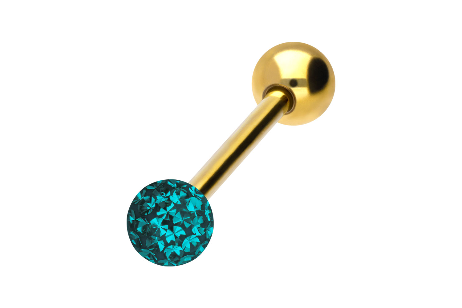 Titan Barbell Piercing EPOXY- + TITAN-KUGEL